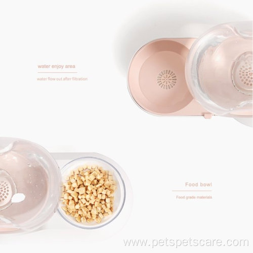 Pet Automatic Feeder Water Dispenser Dish Cats Dogs